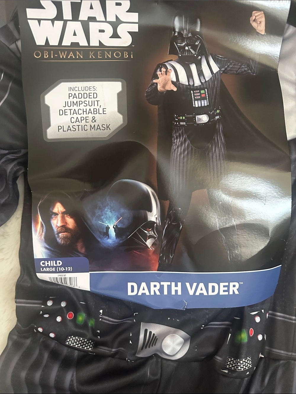 Star Wars Darth Vader Costume for Kids - Black Large - Picture 2 of 5